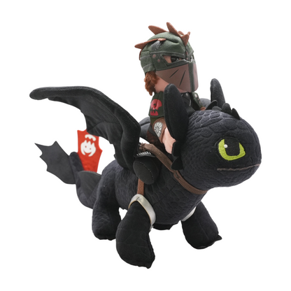 Toothless with Hiccup Plush