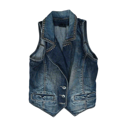 Blue Solid Vest