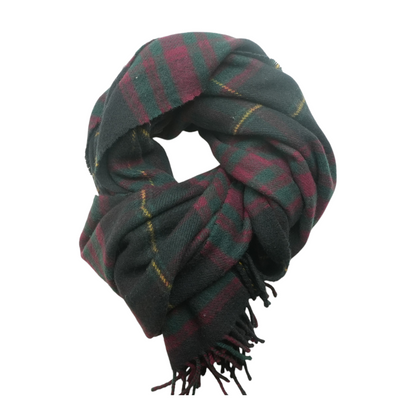 Multi Plaid Wool Scarf