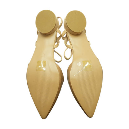 Tan Block Heel Sandals