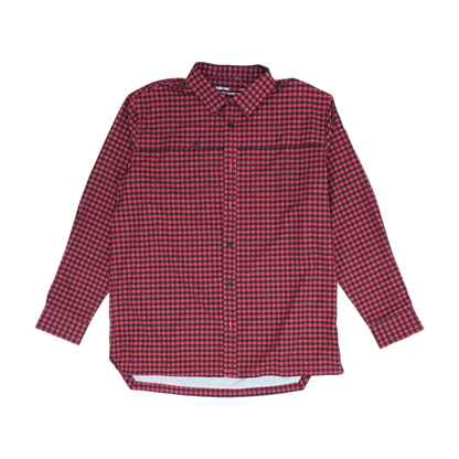Red Check Long Sleeve Button Down