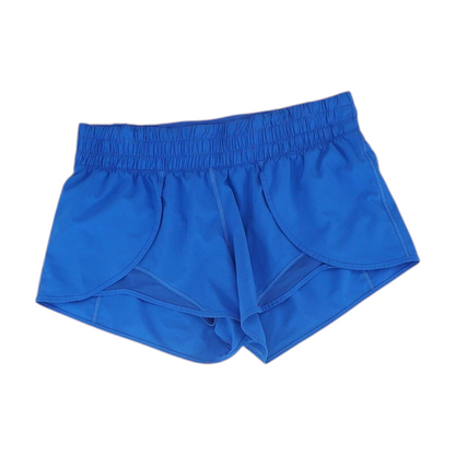 Blue Solid Active Shorts