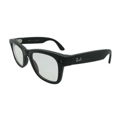 Black Wayfarer Smart Glasses