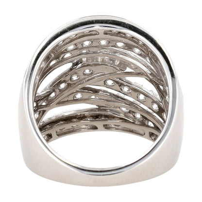 3 ctw 14K White Gold Lab Grown Diamond Statement Ring