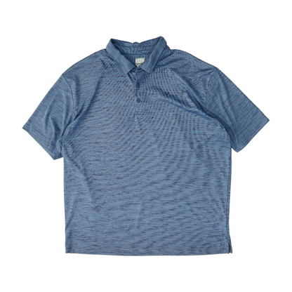 Blue Abstract Short Sleeve Polo