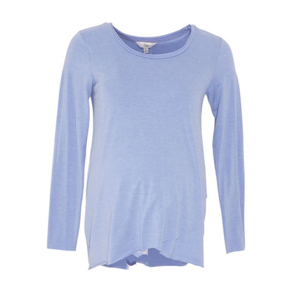 Blue Maternity Crewneck T-Shirt