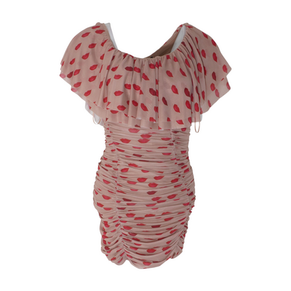 Tan Print Mini Dress