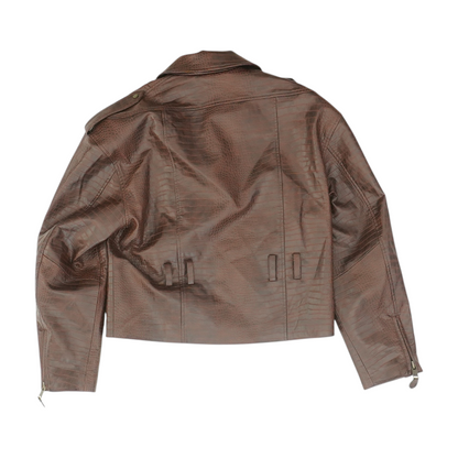 Brown Animal Print Jacket