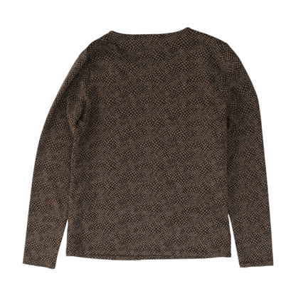 Brown Abstract Sweatshirt Pullover