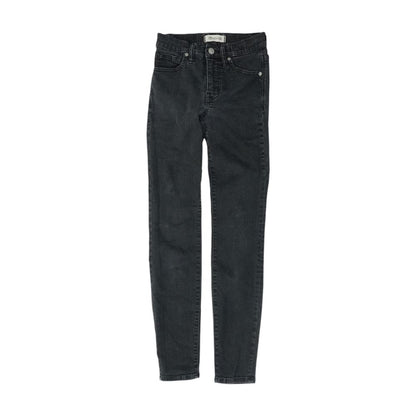 Black High Rise Skinny Leg Jeans