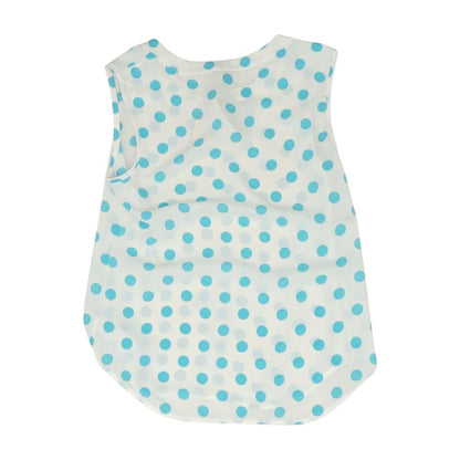 White Polka Dot Knit Top