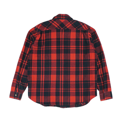 Red Plaid Flannel Button Down