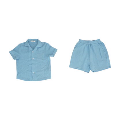 Blue Short Sleeve Set