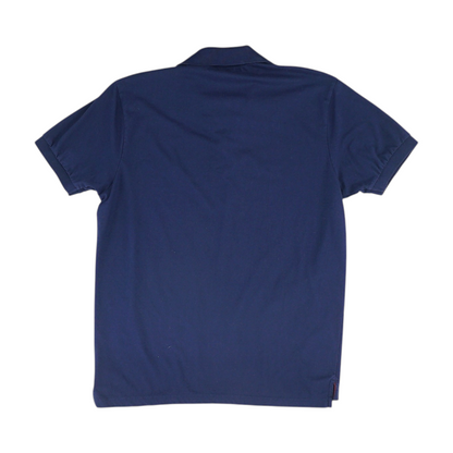 Navy Solid Short Sleeve Polo