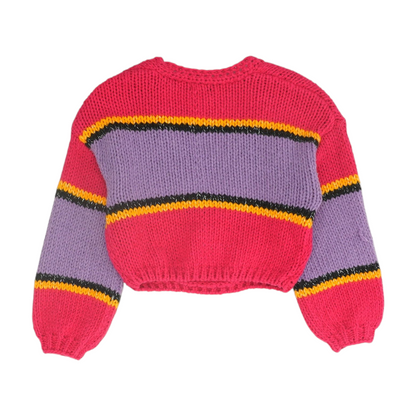 Multi Color Block Pullover Sweater