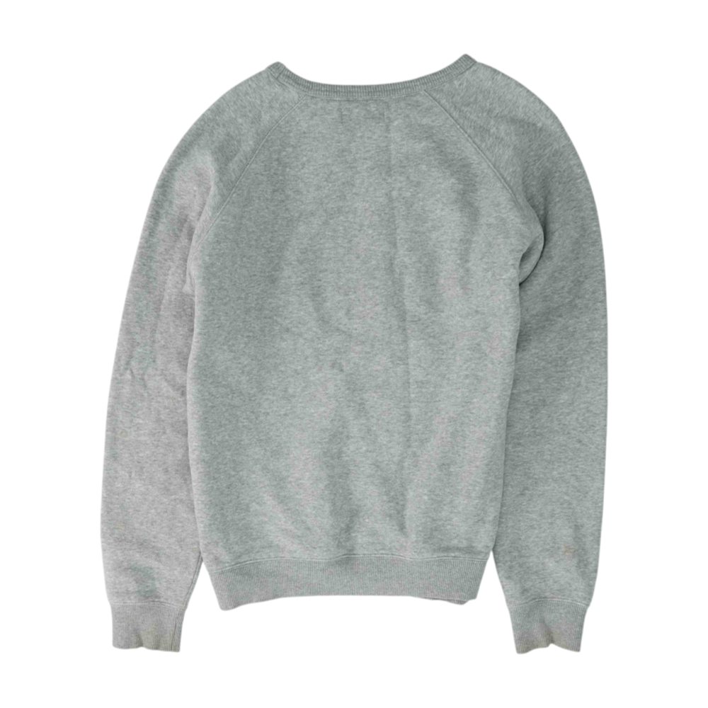 Gray Solid Sweatshirt Pullover