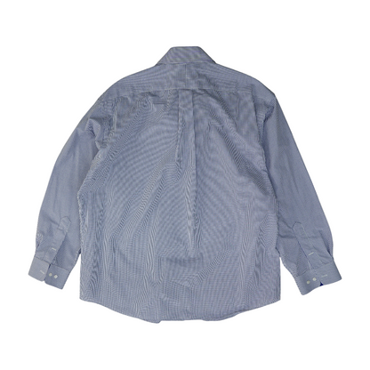 White Check Long Sleeve Button Down