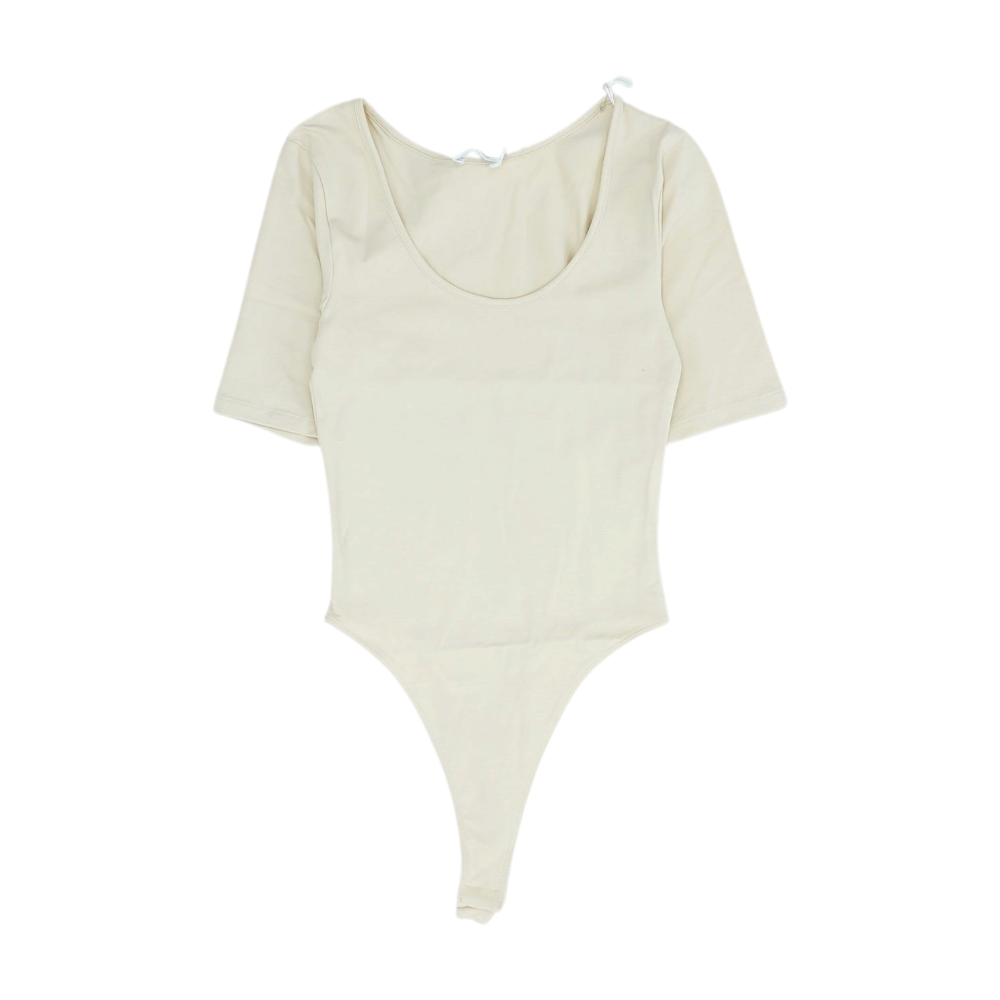 Bread & Boxer Beige Bodysuit Blouse – Image 1