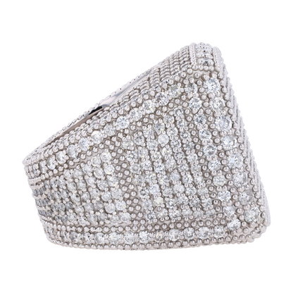 5 ctw 14K White Gold Diamond Statement Ring