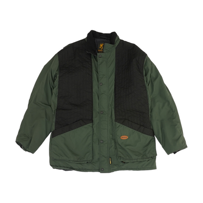Green Color Block Coat