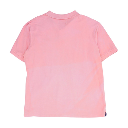Pink Solid Short Sleeve Polo