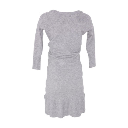 Gray Maternity Midi Dress