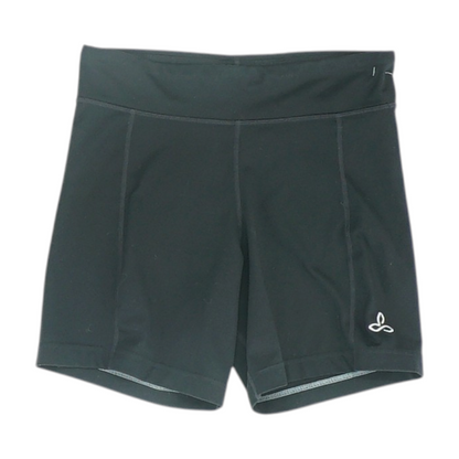 Black Solid Active Shorts
