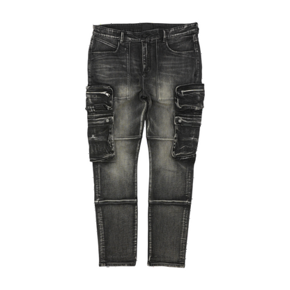 Vintage Slate Cargo Skinny Jeans