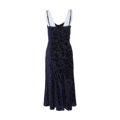 Black Floral Midi Dress