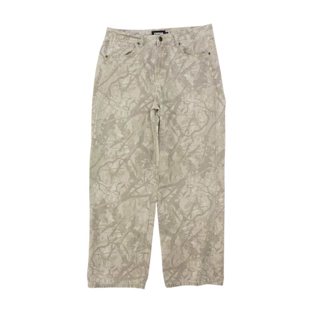Beige Camo Regular Jeans
