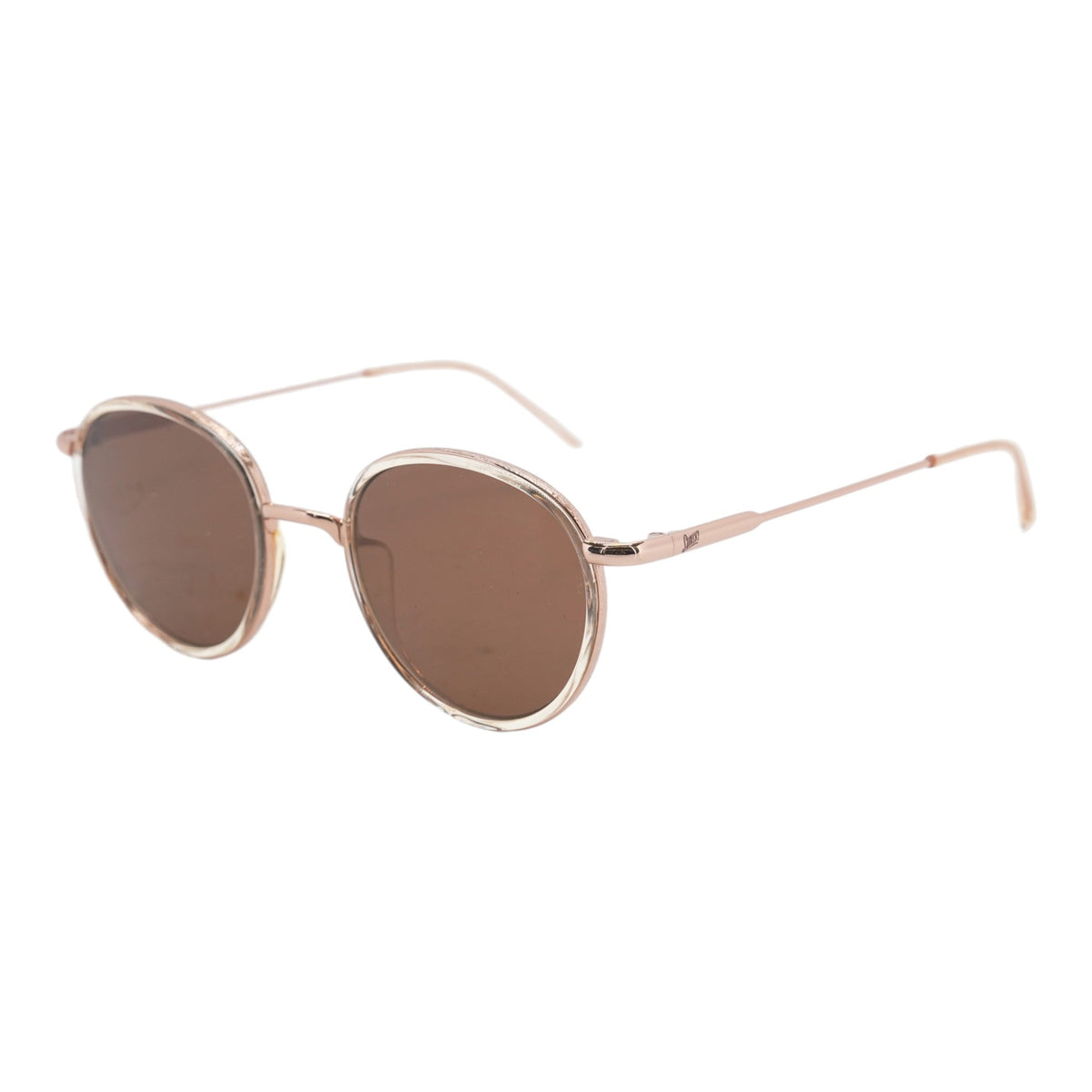 Rose Gold Baia Round Sunglasses