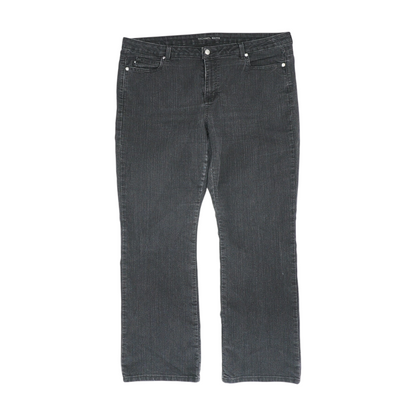 Black Plus Straight Jeans