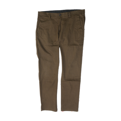 Brown Abstract Regular Pants
