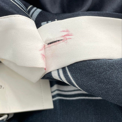 Navy Striped Blouse
