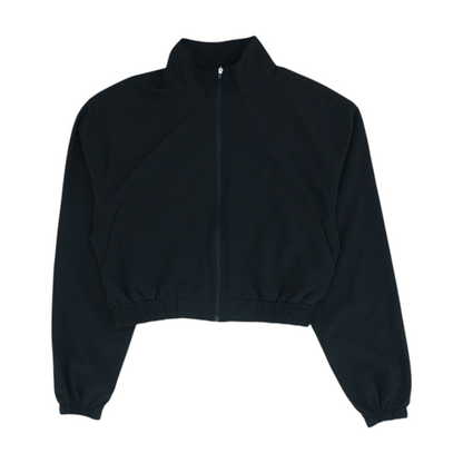 Black Solid Active Jacket
