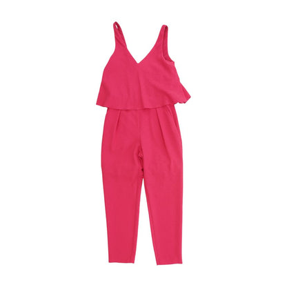 Pink Solid Jumpsuit