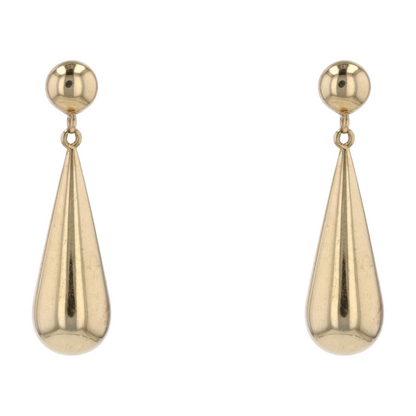 14K Yellow Gold Drop Earrings
