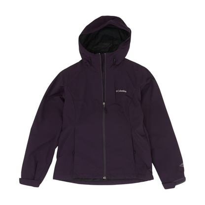 Deep Purple Solid Rain Jacket