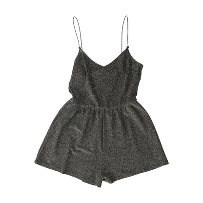 Black Abstract Romper