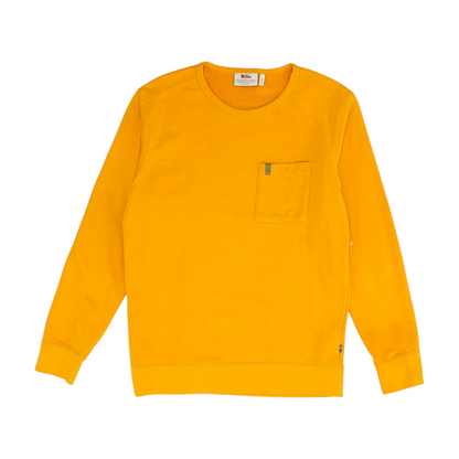 Yellow Solid Sweatshirt Pullover
