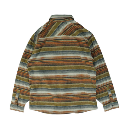 Multi Striped Flannel Button Down