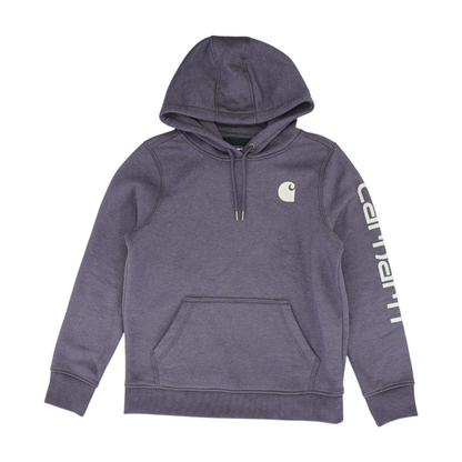 Purple Solid Hoodie Pullover