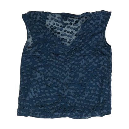Navy Print Blouse