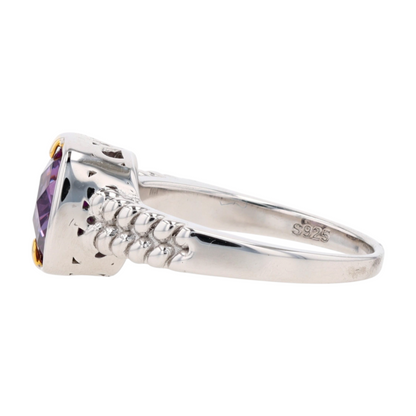 Sterling Silver Cubic Zirconia Fashion Ring