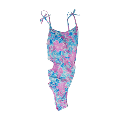Blue Floral One-Piece