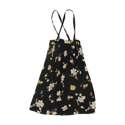 Black Floral Midi Dress