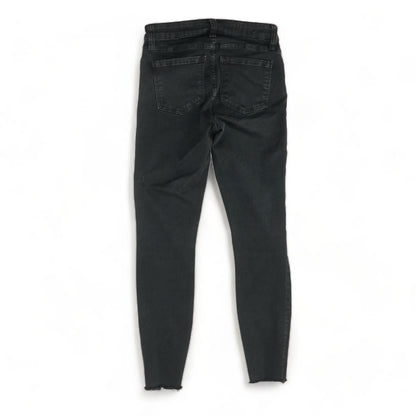 Black Solid Low Rise Skinny Leg Jeans