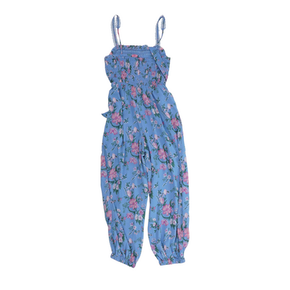 Blue Floral Jumpsuit