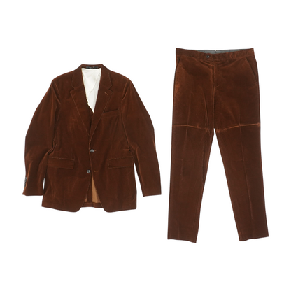 Brown Long Solid Suit