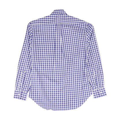 Blue Plaid Long Sleeve Button Down